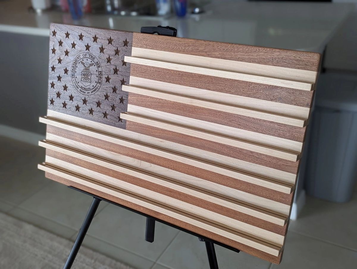 Wall Mounted American Flag